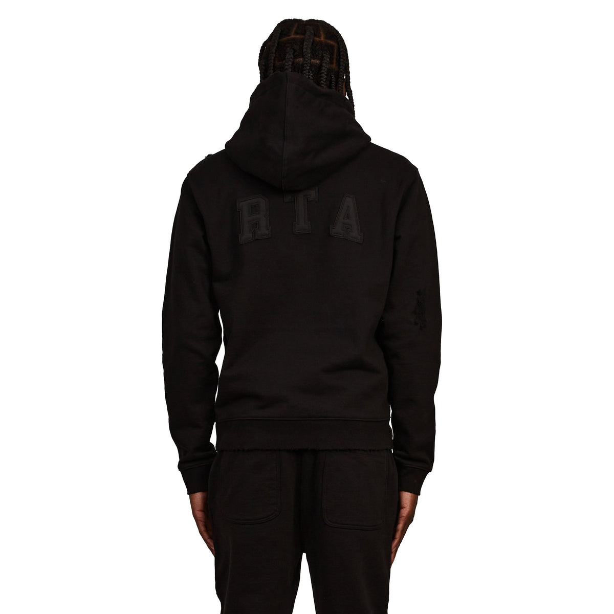 Markus Collegiate Hoodie | Black product image 4, provided for visual reference and product detail review