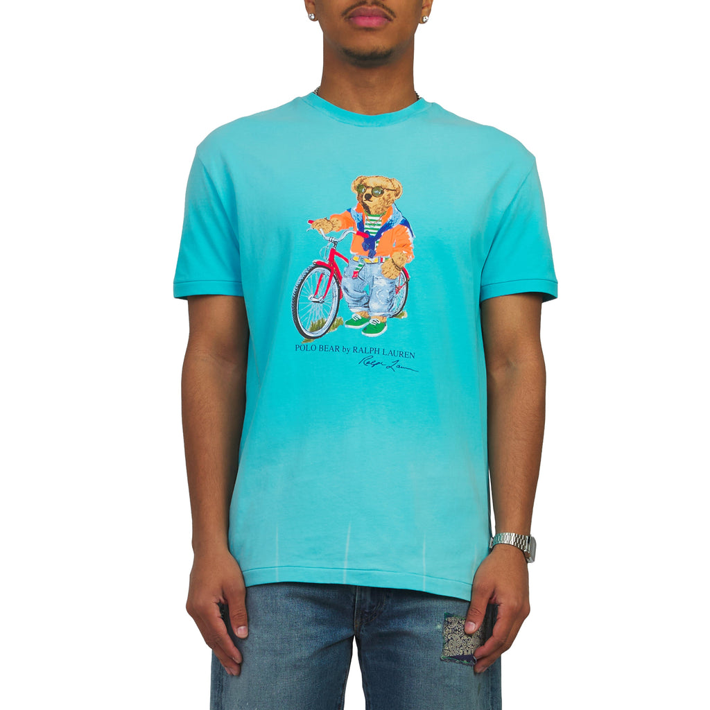 Summer Bear T-Shirt | Perfect Turquoise product image 3, provided for visual reference and product detail review