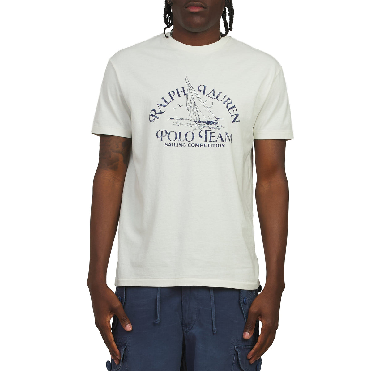 Sailing T-Shirt | Deckwash White product image 3, provided for visual reference and product detail review