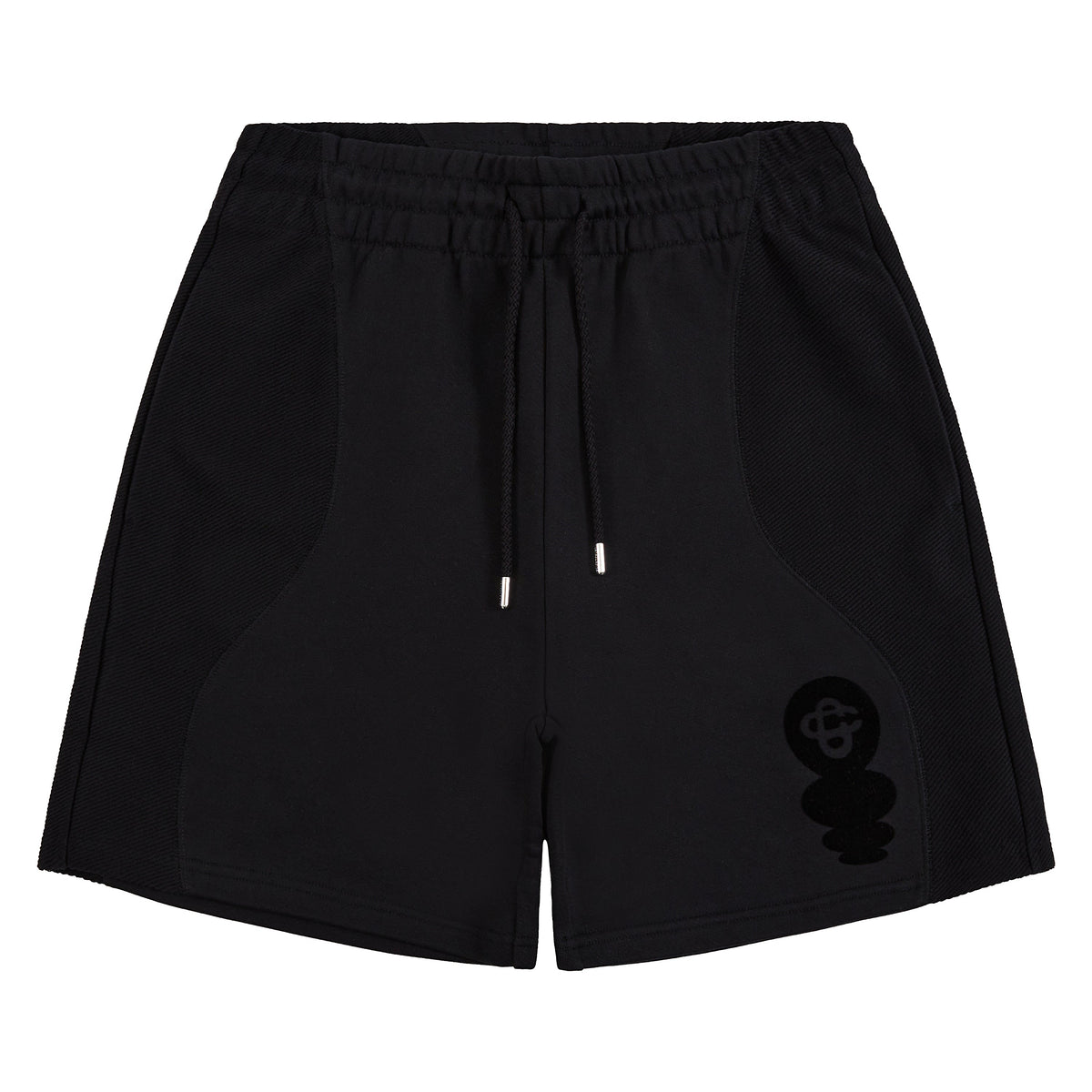 Squash Logo Flock Short | Black product image 1, provided for visual reference and product detail review