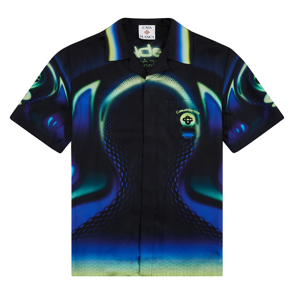 Sporchid Silk Shirt | Black product image 1, provided for visual reference and product detail review