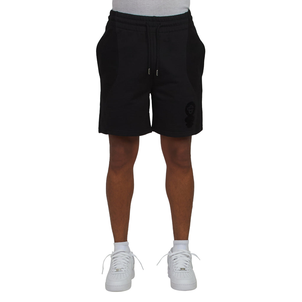 Squash Logo Flock Short | Black product image 3, provided for visual reference and product detail review