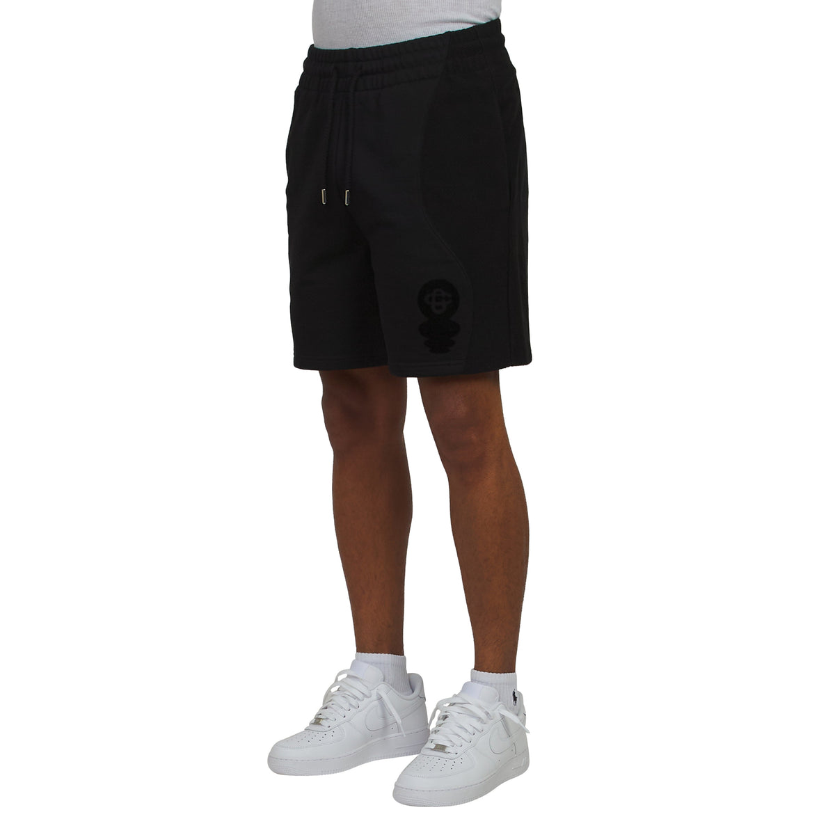 Squash Logo Flock Short | Black product image 2, provided for visual reference and product detail review