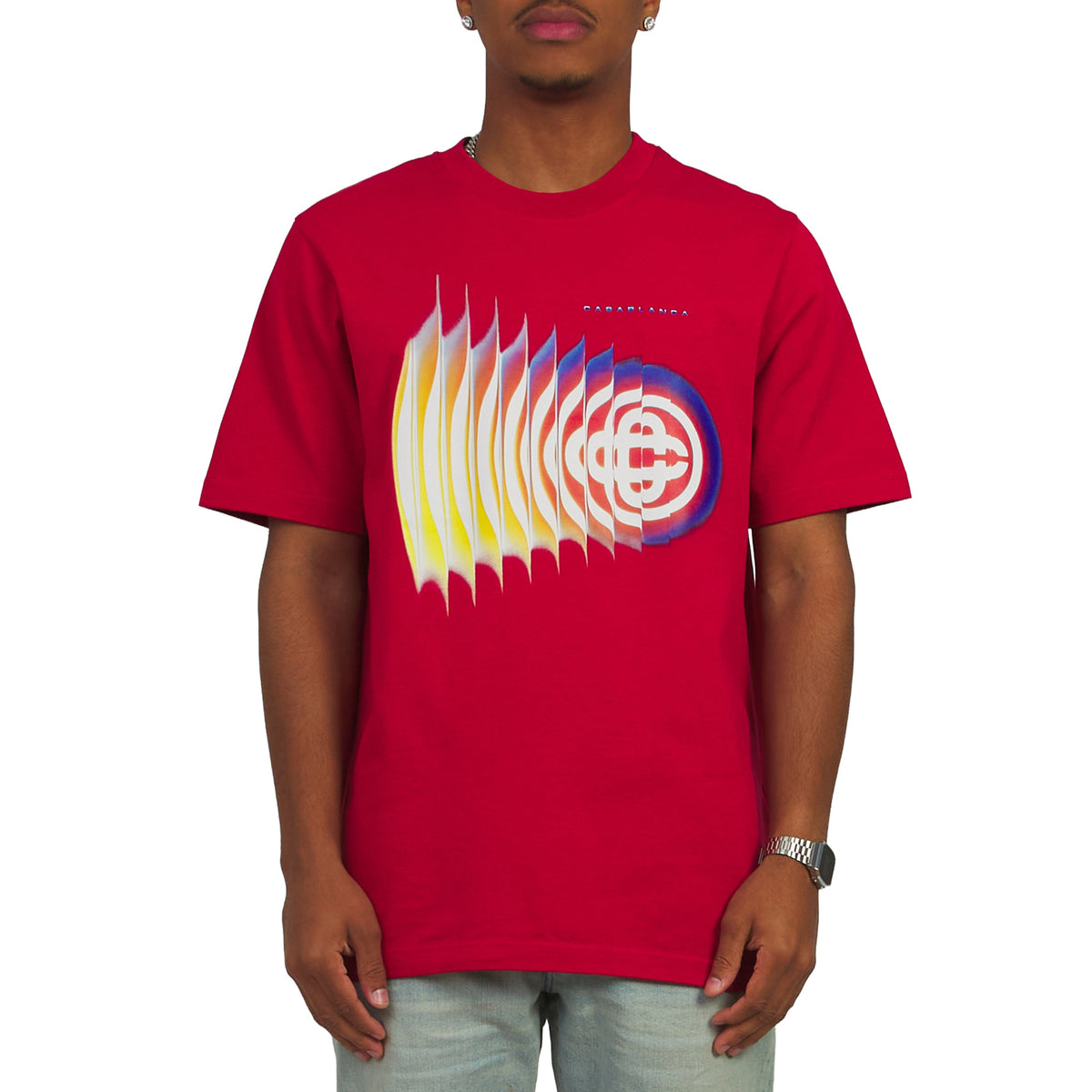 Shockwave Classic T-Shirt | Red product image 3, provided for visual reference and product detail review