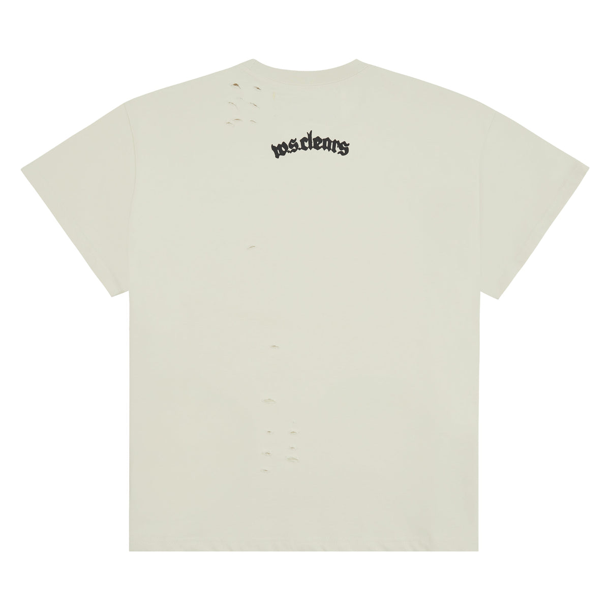 Patch Star Head T-Shirt | Ivory/Black product image 11, provided for visual reference and product detail review