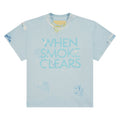 Paint Thrashed T-Shirt | Sky Blue product image 1, provided for visual reference and product detail review