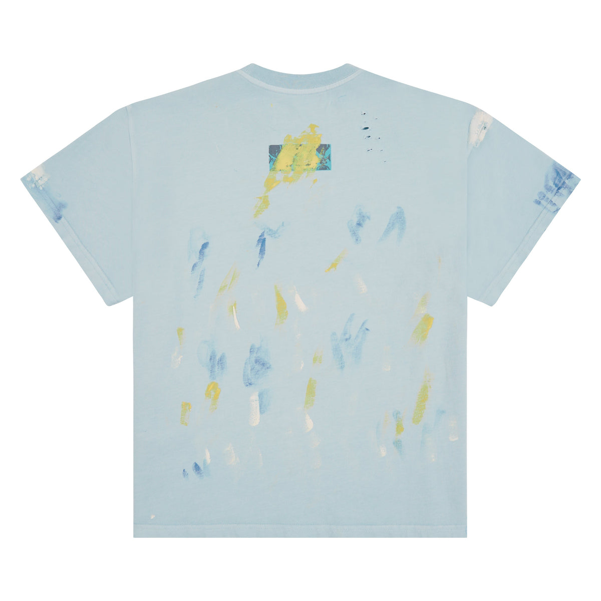 Paint Thrashed T-Shirt | Sky Blue product image 5, provided for visual reference and product detail review