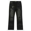 Stargaze Studded Denim | Black product image 1, provided for visual reference and product detail review