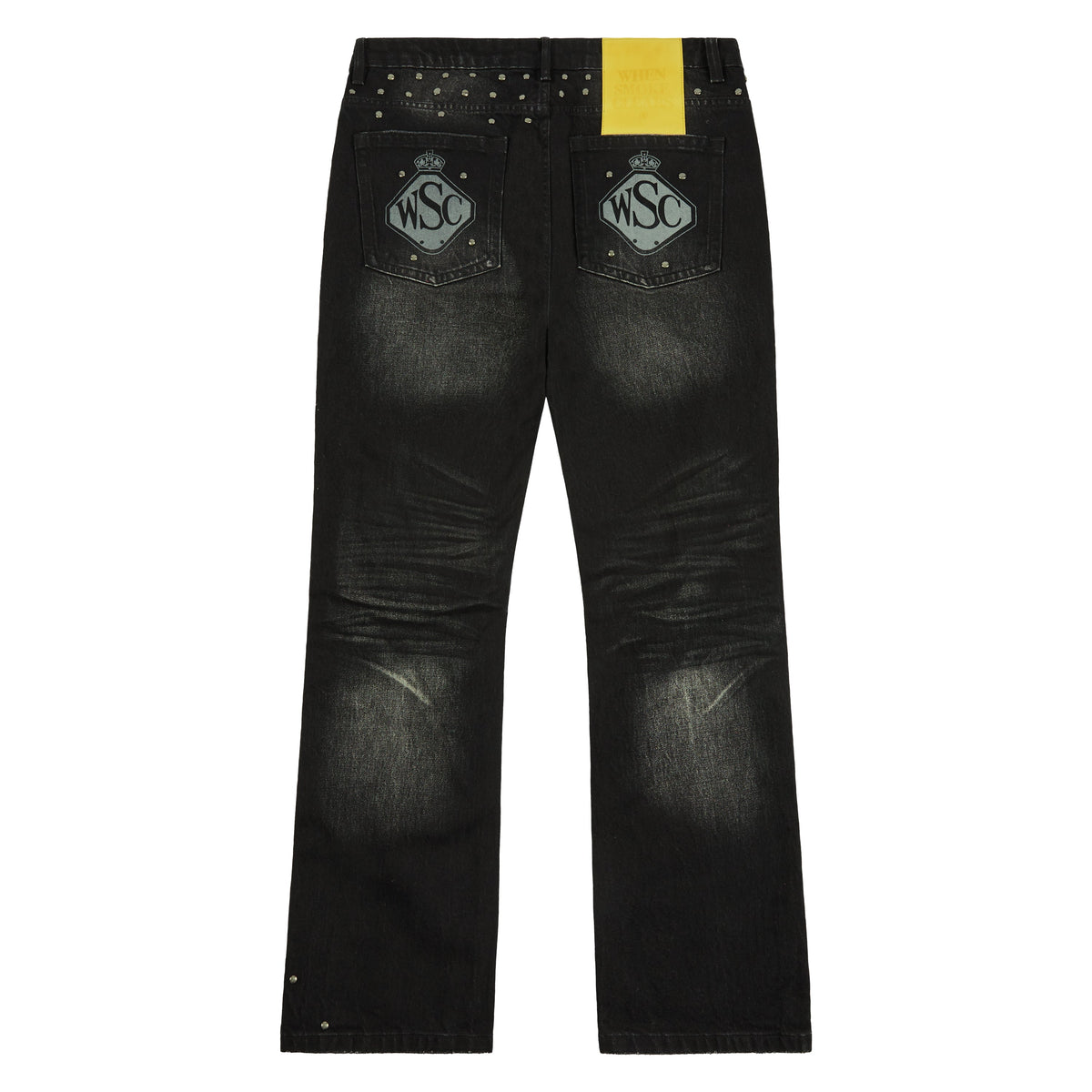 Stargaze Studded Denim | Black product image 5, provided for visual reference and product detail review