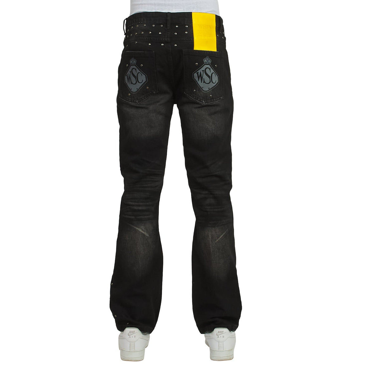 Stargaze Studded Denim | Black product image 4, provided for visual reference and product detail review