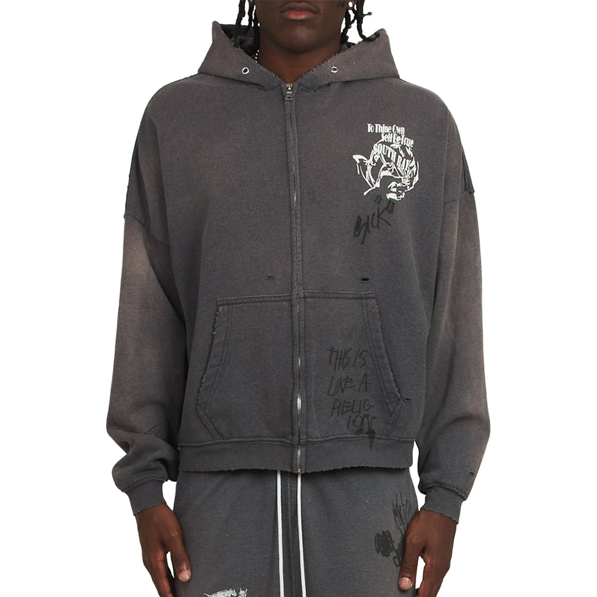 Carrying The Message Zip Hoodie product image 3, provided for visual reference and product detail review