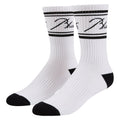 Contrast Script Logo Sock | White/Black product image 1, provided for visual reference and product detail review