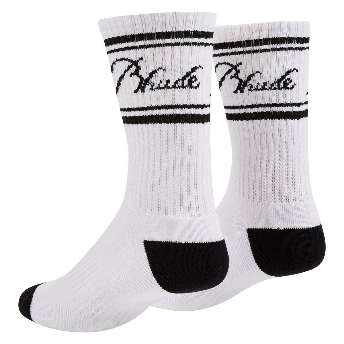 Contrast Script Logo Sock | White/Black product image 3, provided for visual reference and product detail review
