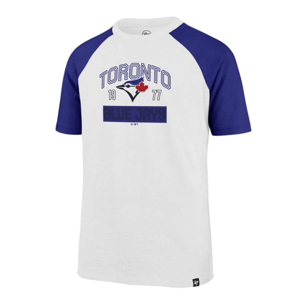 Toronto Blue Jays Youth Super Rival Raglan product image 1, provided for visual reference and product detail review