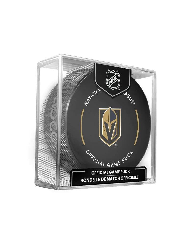 Vegas Golden Knights NHL Inglasco 2025-26 Officially Licensed Game Hockey Puck product image 1, provided for visual