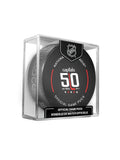 Washington Capitals NHL Inglasco 2024-25 50th Anniversary Officially Licensed Game Hockey Puck product image 1, provided for
