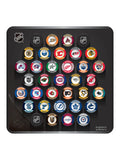 NHL Inglasco 32 Teams Retro Logo Hockey Puck Large Wall Plaque product image 1, provided for visual reference and product
