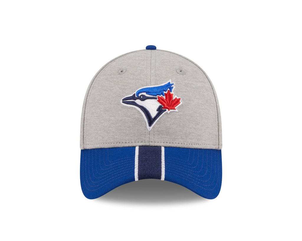 Toronto Blue Jays MLB New Era Men Navy 39Thirty Stripe E3 Stretch Fit Hat product image 3, provided for visual reference and