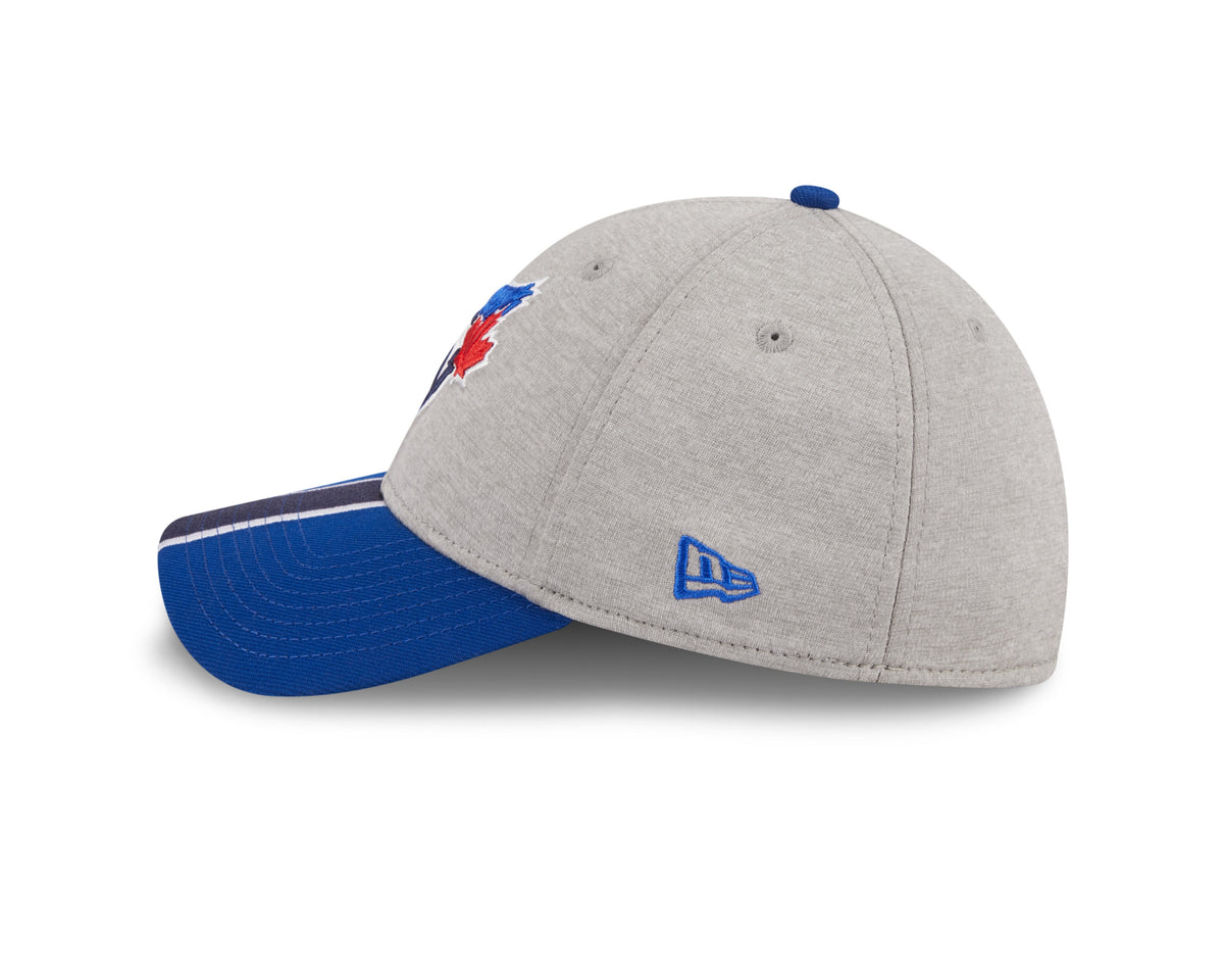 Toronto Blue Jays MLB New Era Men Navy 39Thirty Stripe E3 Stretch Fit Hat product image 5, provided for visual reference and