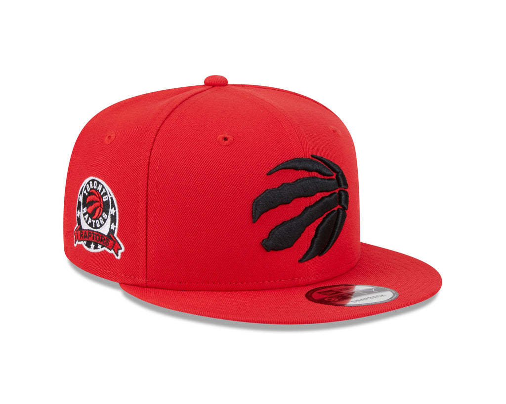 Toronto Raptors NBA New Era Men Red 9Fifty E3 Two Patch Snapback product image 1, provided for visual reference and product