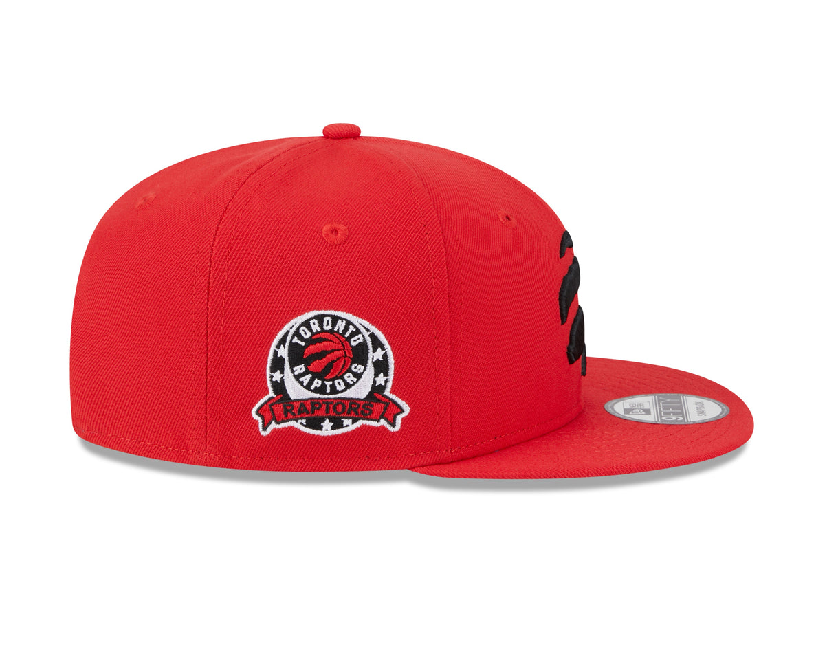 Toronto Raptors NBA New Era Men Red 9Fifty E3 Two Patch Snapback product image 7, provided for visual reference and product