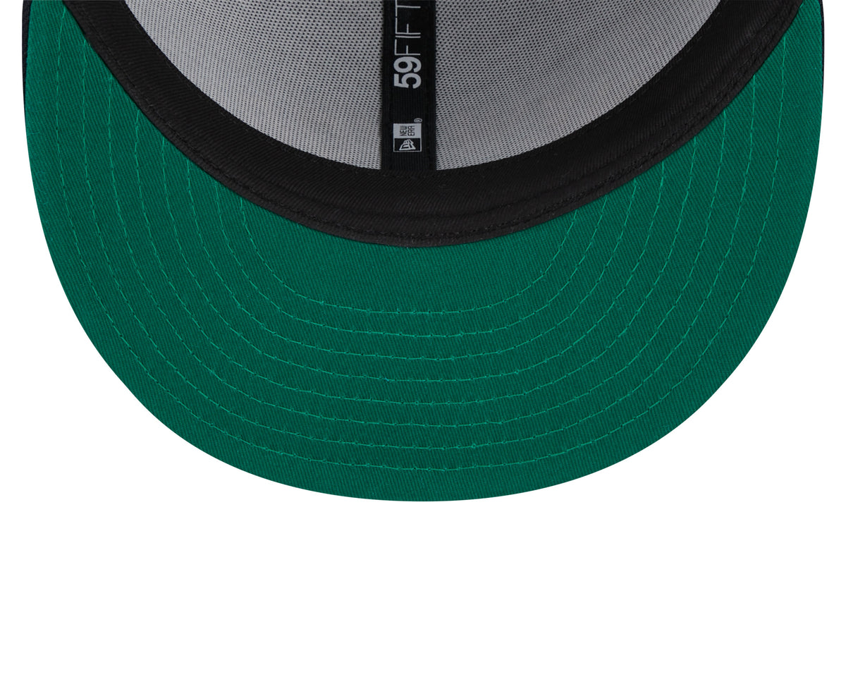 New York Yankees MLB New Era Men Grey 59Fifty Heather Pinstripe Fitted Hat product image 7, provided for visual reference