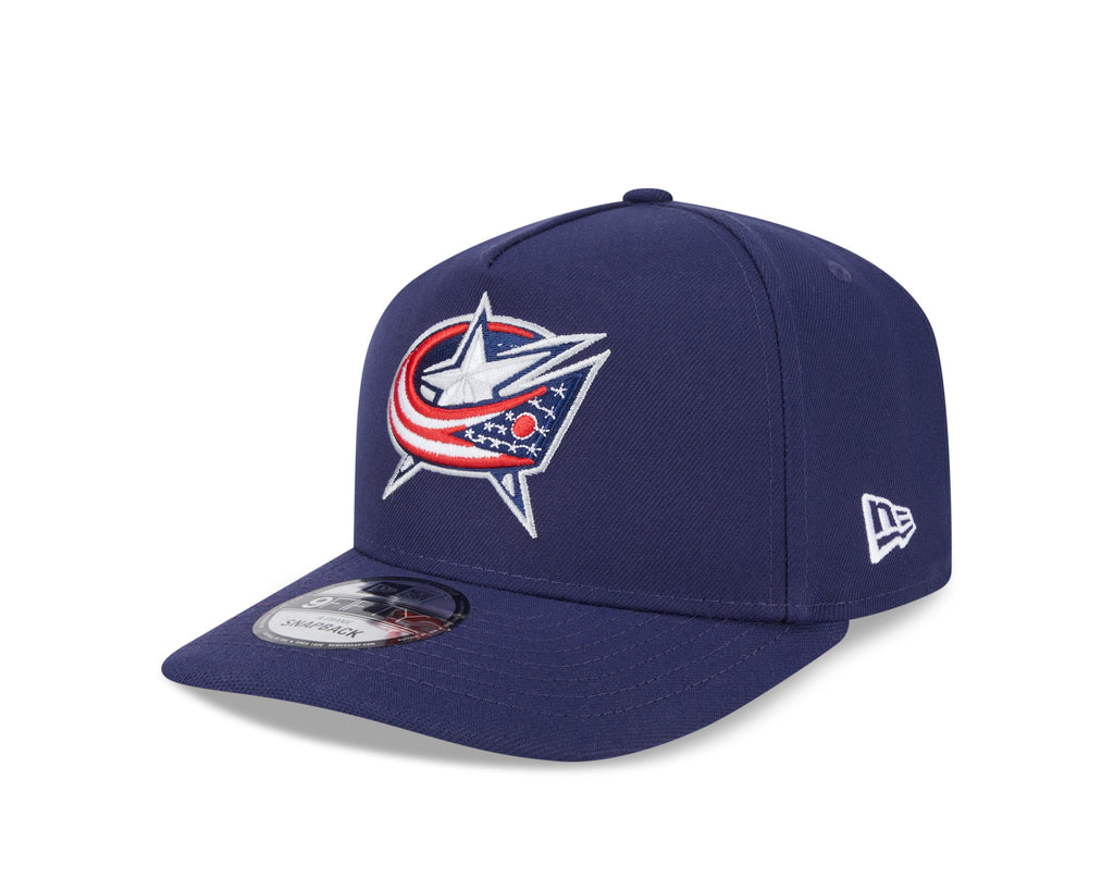 Columbus Blue Jackets NHL New Era Men Navy 9FIfty A-Frame Snapback product image 1, provided for visual reference and