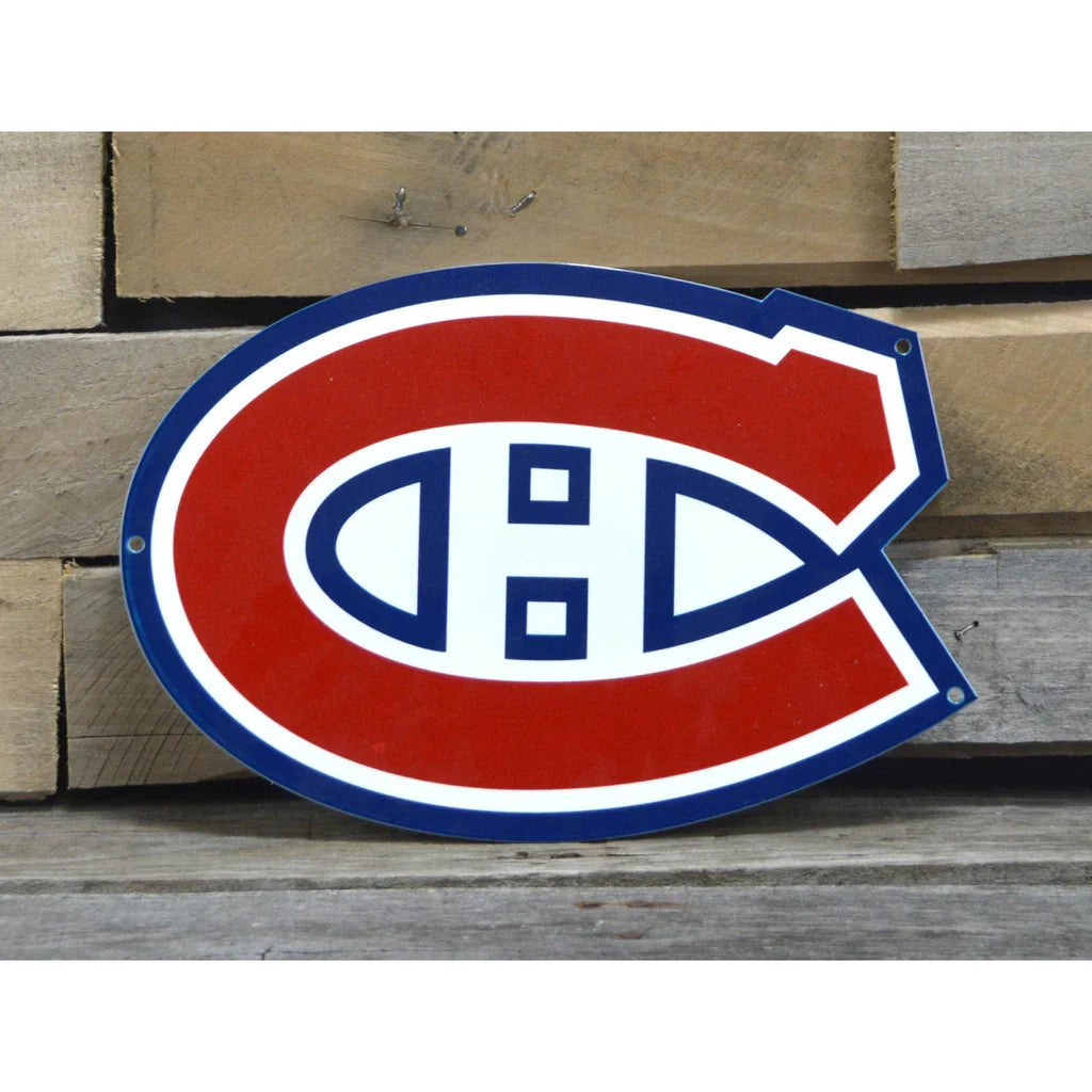 Montreal Canadiens NHL Team Logo 12" Spirit Size Steel Laser Cut Sign product image 2, provided for visual reference and