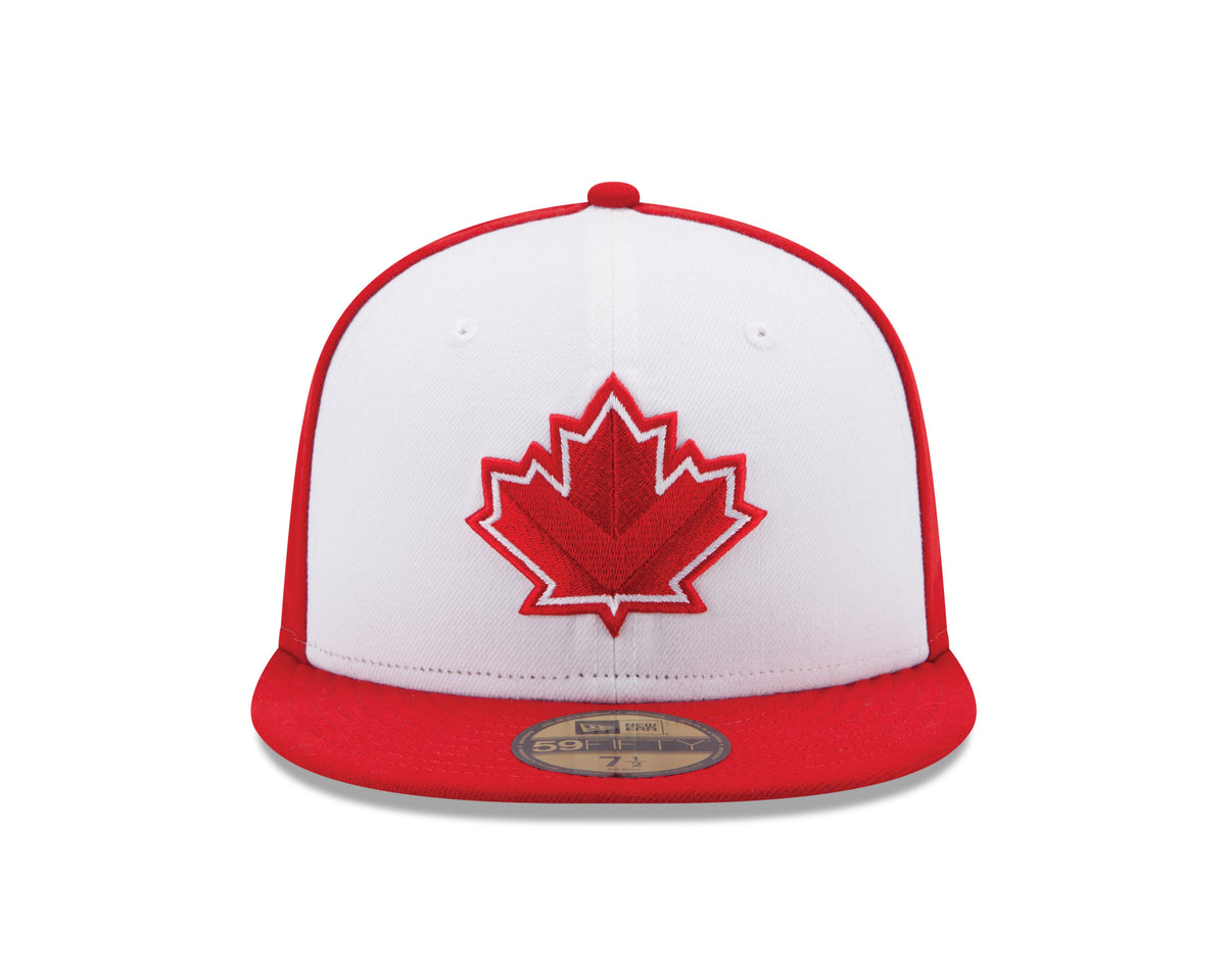 Vancouver Canadians MiLB New Era Men White/Red 59Fifty Basic Fitted Hat product image 4, provided for visual reference and