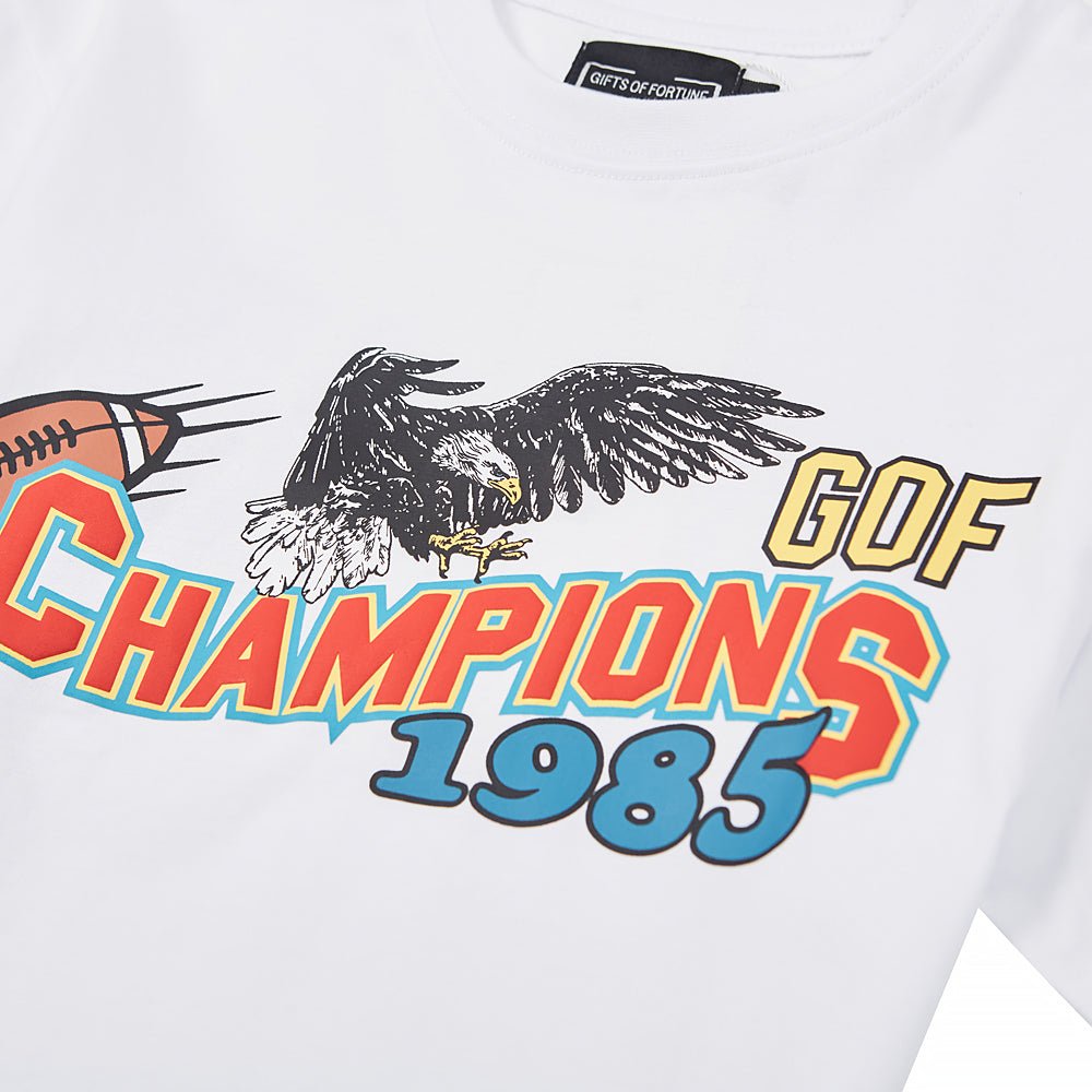 '85 Champs T-Shirt | White product image 2, provided for visual reference and product detail review