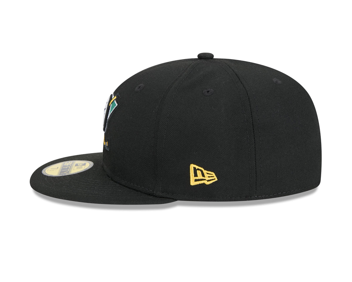 Anaheim Ducks NHL New Era Men Black 59Fifty Core Fitted Hat product image 5, provided for visual reference and product