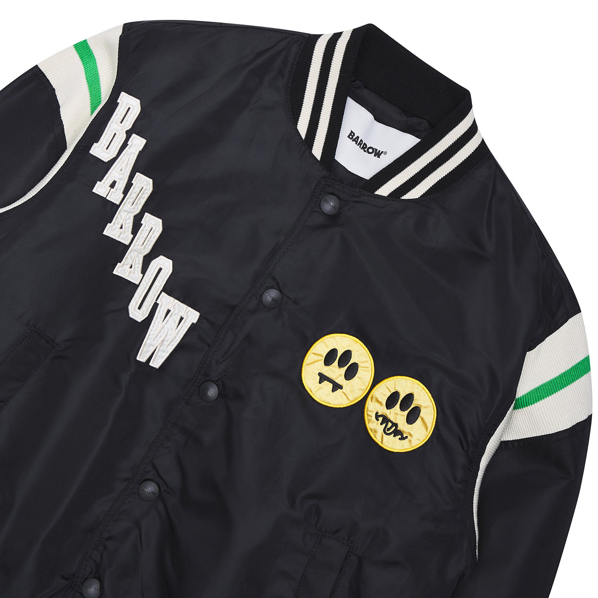 Satin Bomber Jacket | Black product image 3, provided for visual reference and product detail review