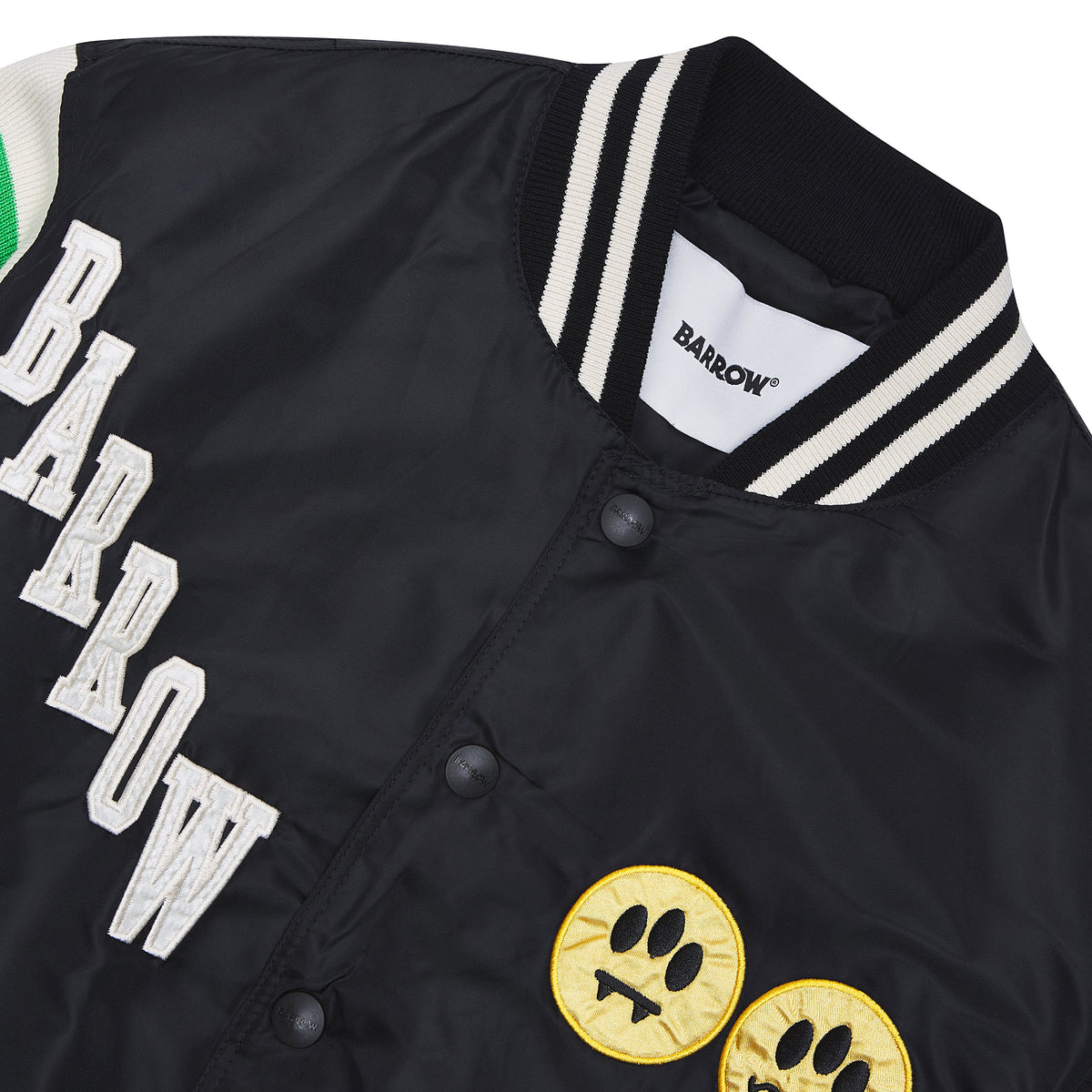 Satin Bomber Jacket | Black product image 4, provided for visual reference and product detail review