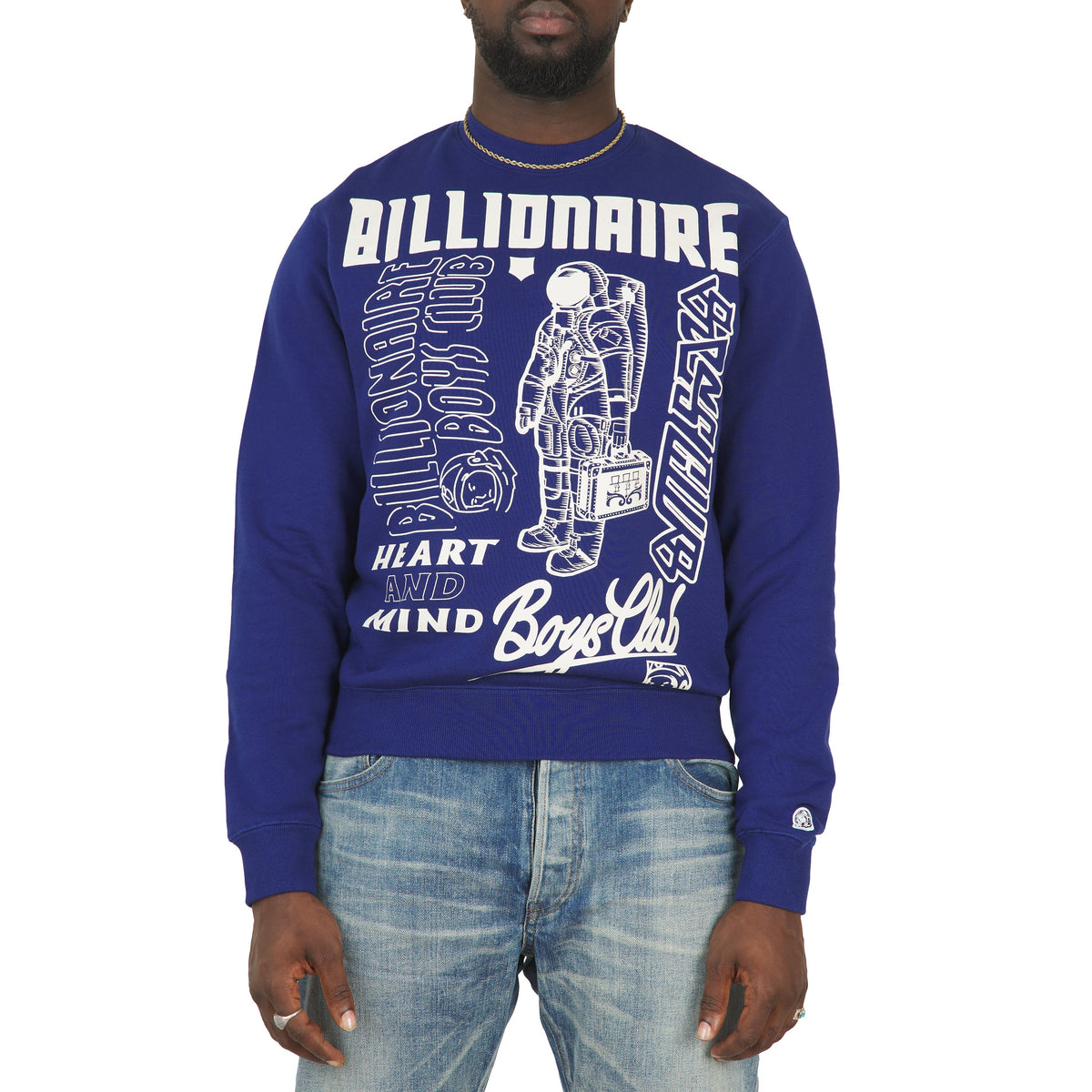 Labels Sweatshirt | Blue Depths product image 3, provided for visual reference and product detail review