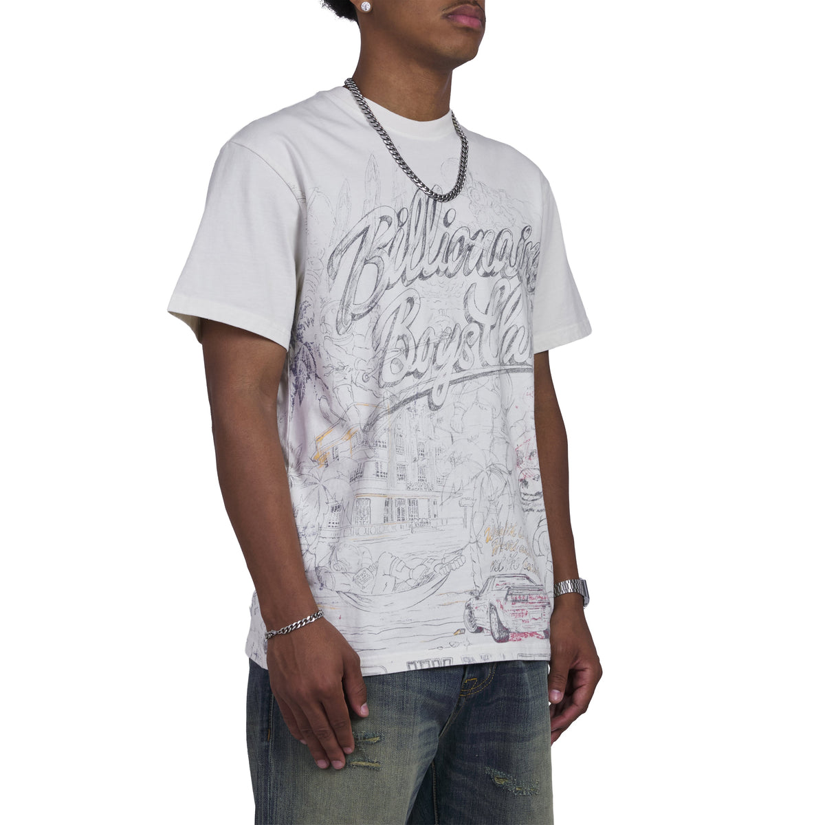 Sketch T-Shirt | Gardenia product image 2, provided for visual reference and product detail review
