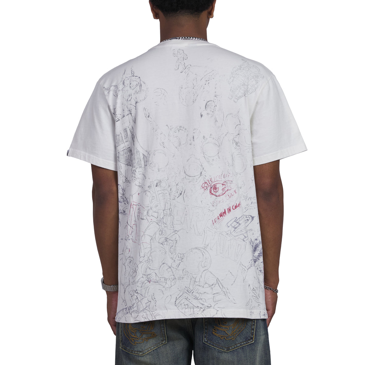 Sketch T-Shirt | Gardenia product image 4, provided for visual reference and product detail review