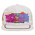 Brainwash Vintage Hat | White product image 1, provided for visual reference and product detail review