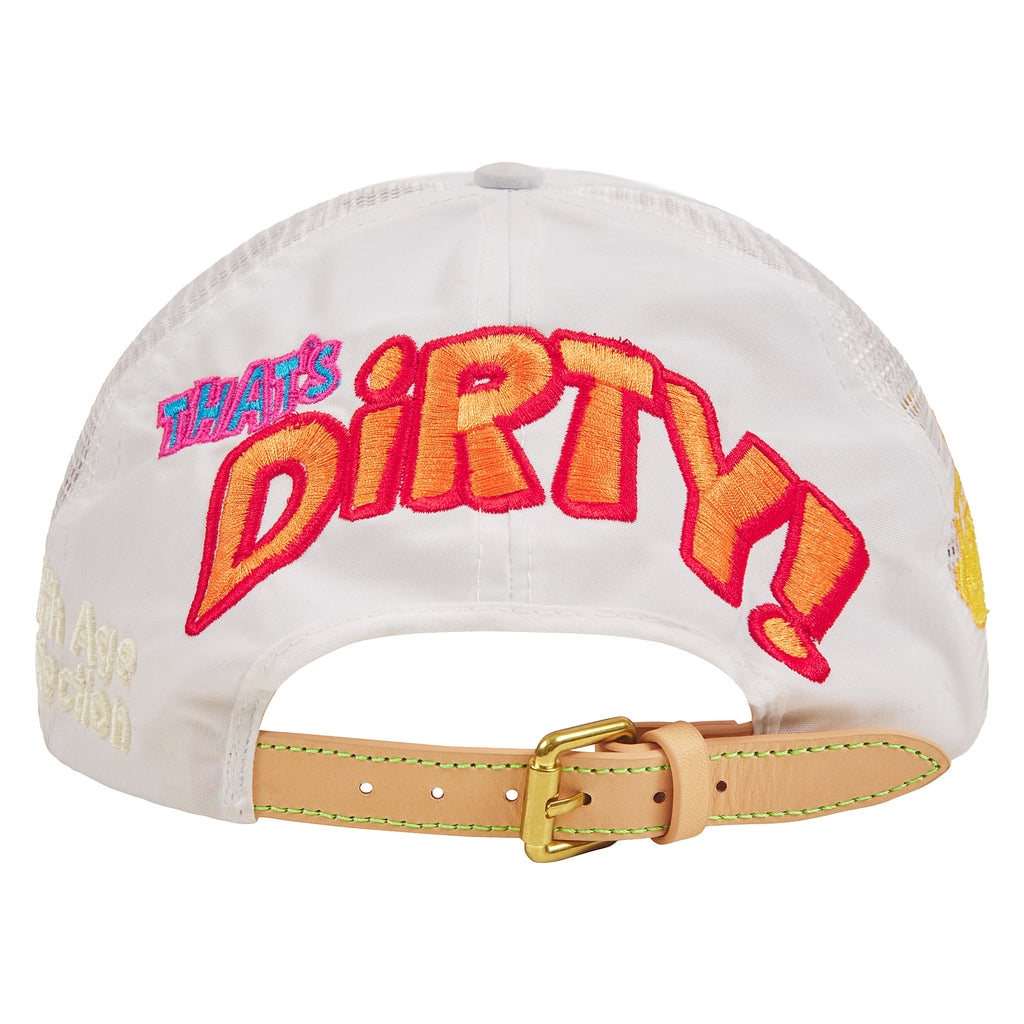 Brainwash Vintage Hat | White product image 4, provided for visual reference and product detail review