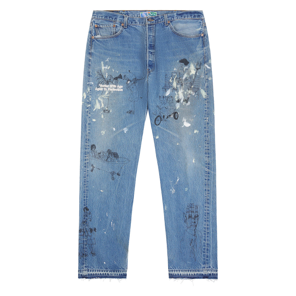 Gene Denim | Paint Medium Wash product image 1, provided for visual reference and product detail review