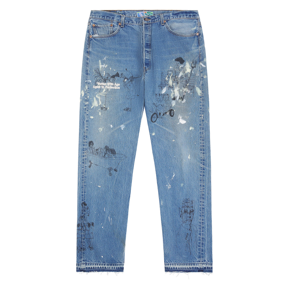Gene Denim | Paint Medium Wash product image 1, provided for visual reference and product detail review