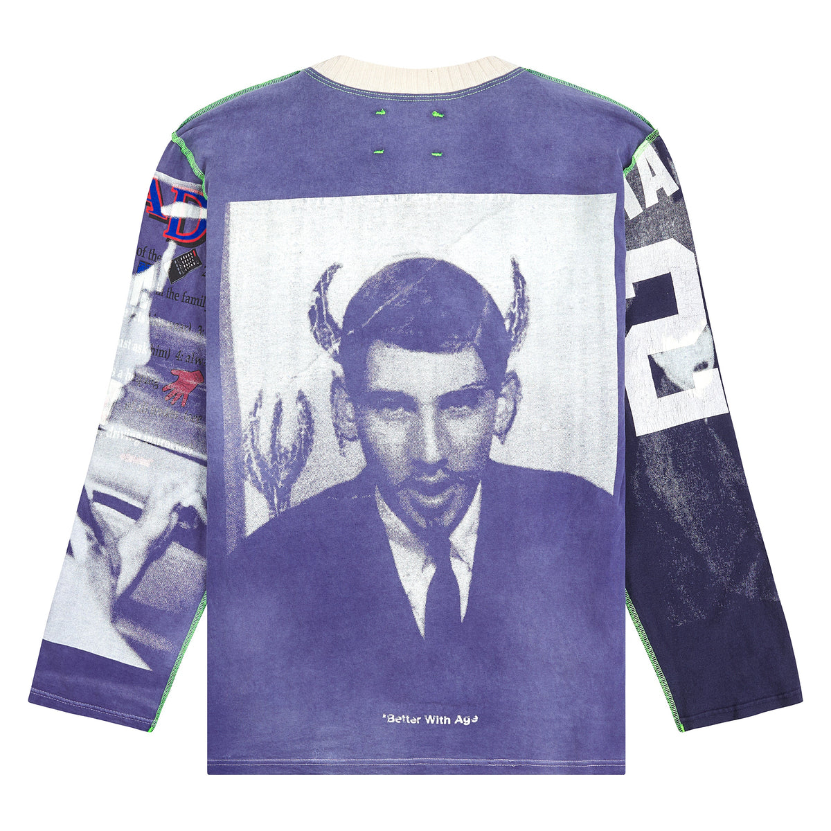 Blind Reversible L/S T-Shirt | Red (M) product image 2, provided for visual reference and product detail review