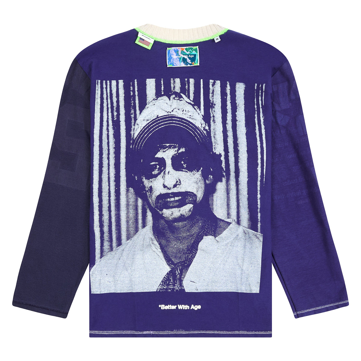Blind Reversible L/S T-Shirt | Red (M) product image 4, provided for visual reference and product detail review