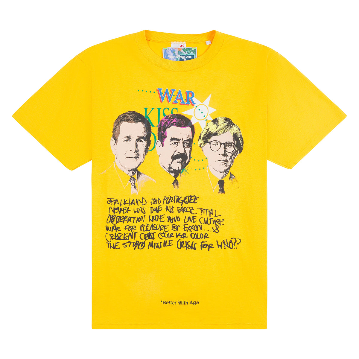 Kennedy T-Shirt | Yellow (L) product image 1, provided for visual reference and product detail review