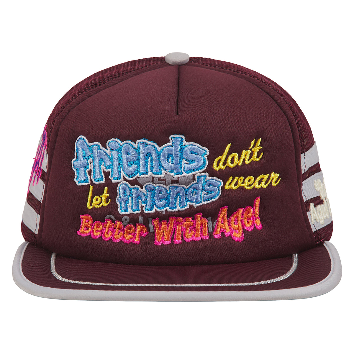 Yeah Yeah Vintage Hat | Burgundy product image 1, provided for visual reference and product detail review