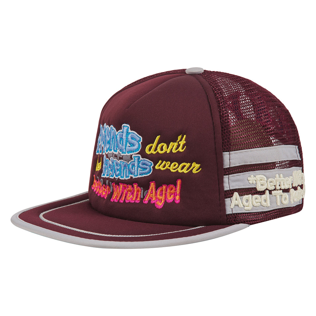 Yeah Yeah Vintage Hat | Burgundy product image 2, provided for visual reference and product detail review
