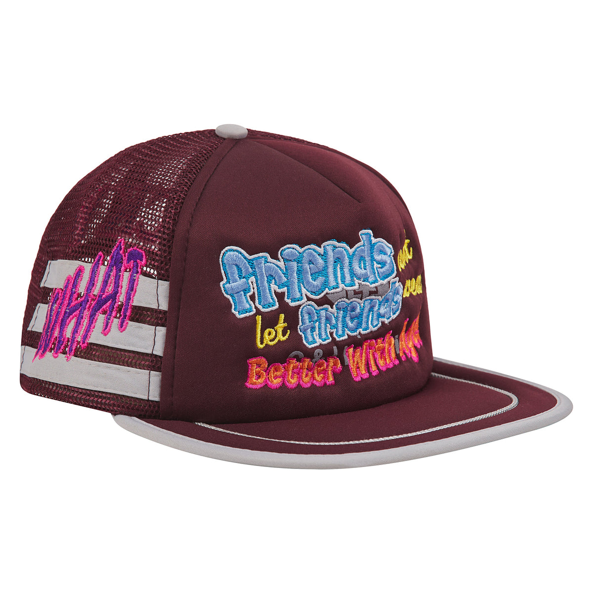 Yeah Yeah Vintage Hat | Burgundy product image 3, provided for visual reference and product detail review