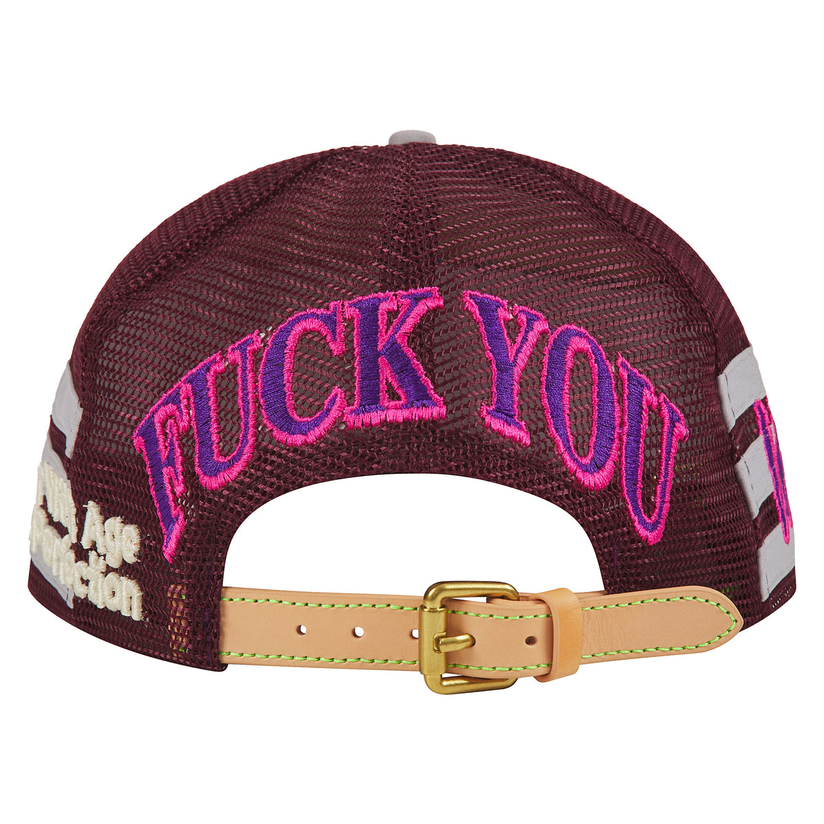 Yeah Yeah Vintage Hat | Burgundy product image 4, provided for visual reference and product detail review