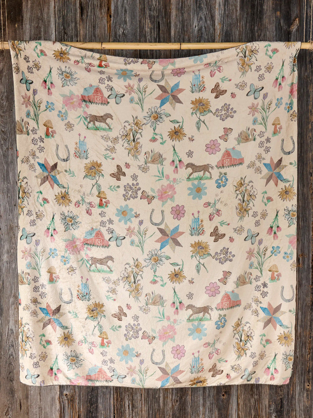 XL Double-Sided Cozy Blanket - Farm Days