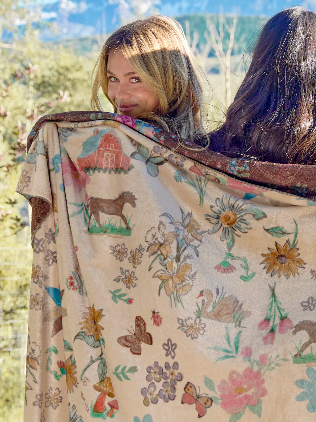 XL Double-Sided Cozy Blanket - Farm Days