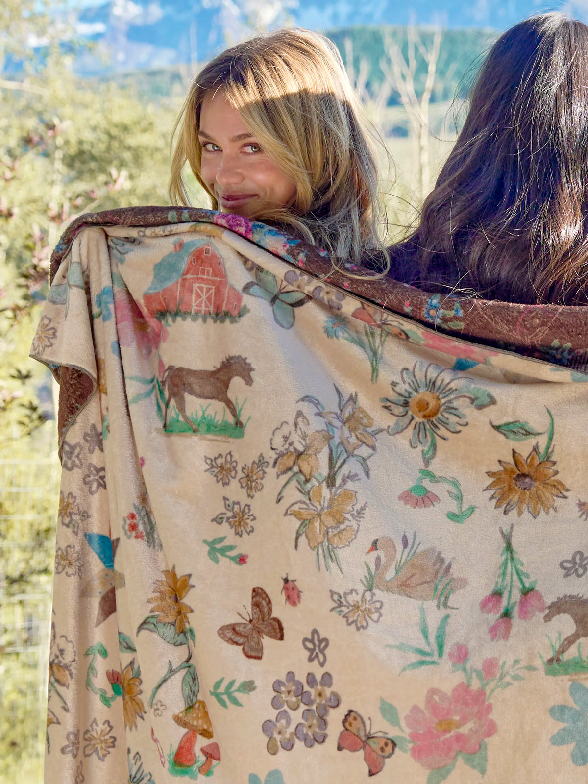 XL Double-Sided Cozy Blanket - Farm Days